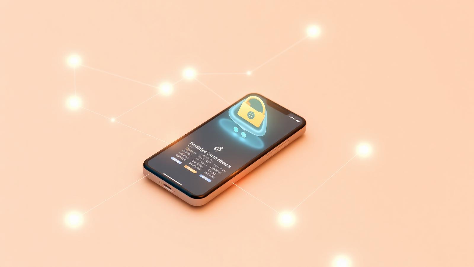 Embedded finance concept showing a phone with secure payment API connecting to a network of business applications